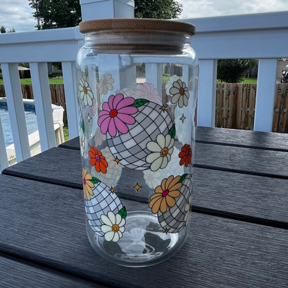 Silver Disco Balls | Glass Can Tumbler