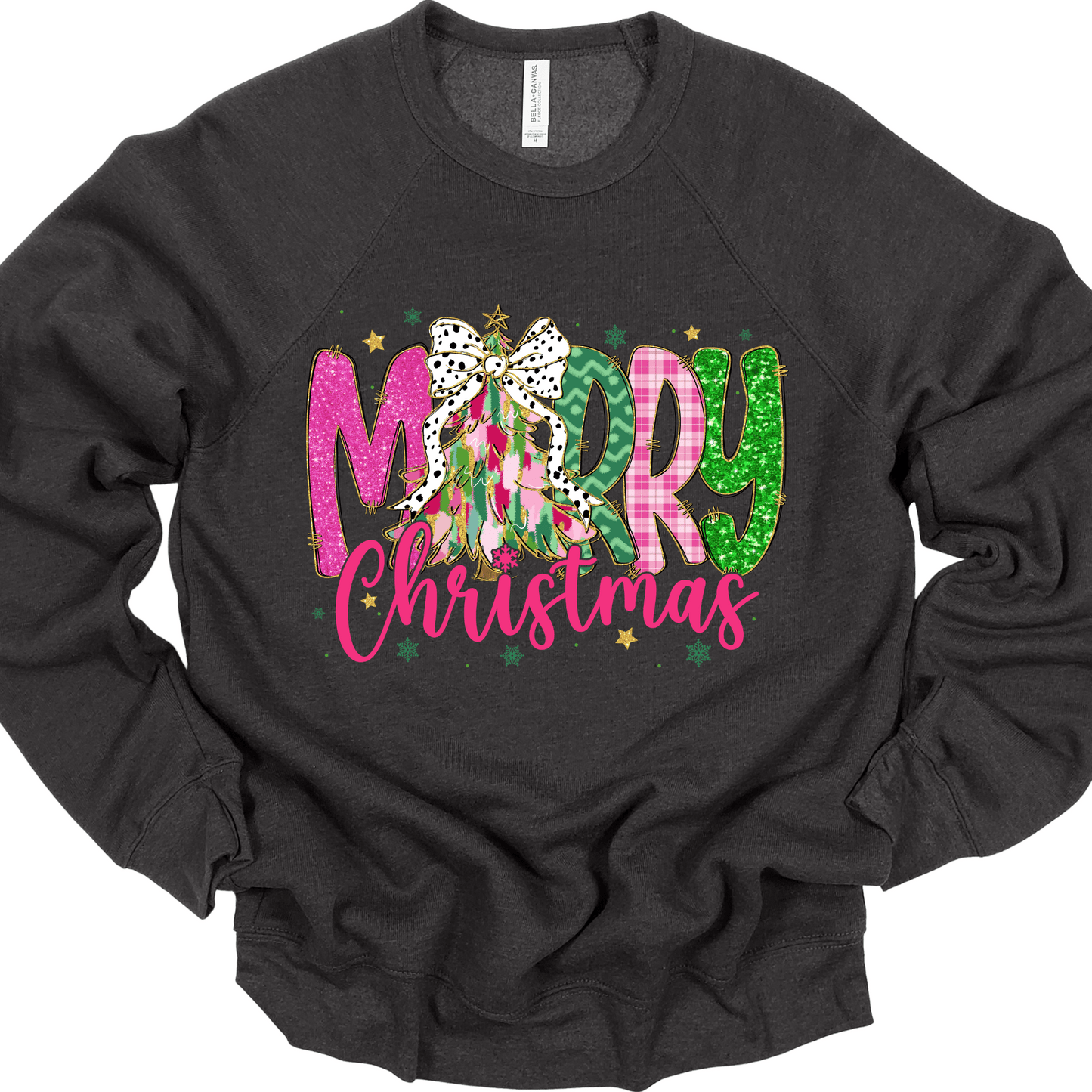 Merry Christmas (Faux Glitter) | Tee & Crew