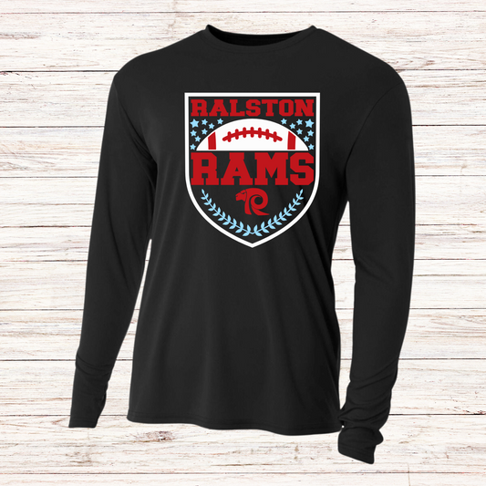 Ralston Rams Football - Adult Unisex Dri-Fit Long Sleeve T-Shirt