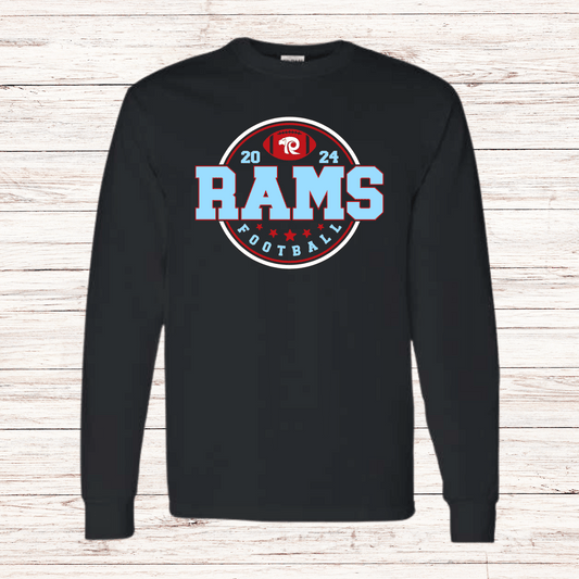 Ralston Rams Football - Adult Unisex Cotton Long Sleeve T-Shirt