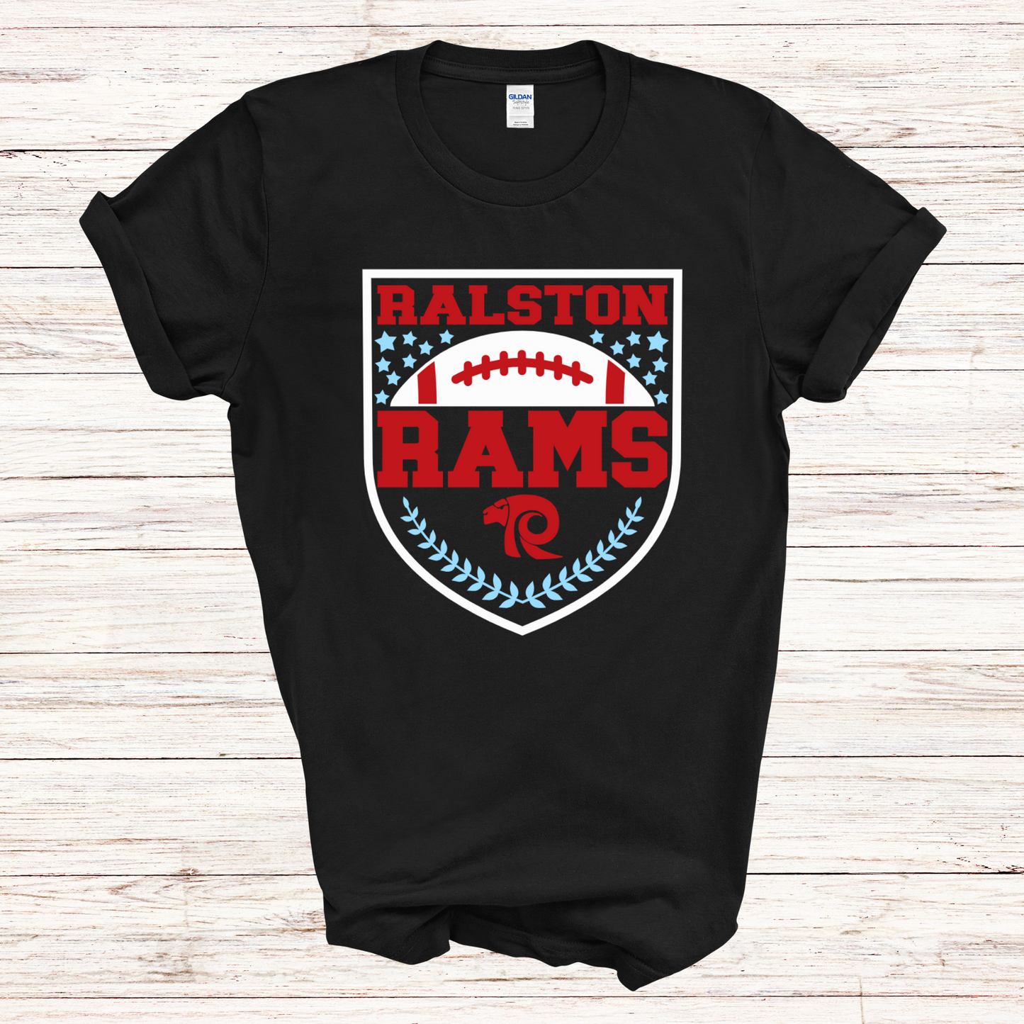 Ralston Rams Football - Youth Cotton T-Shirt