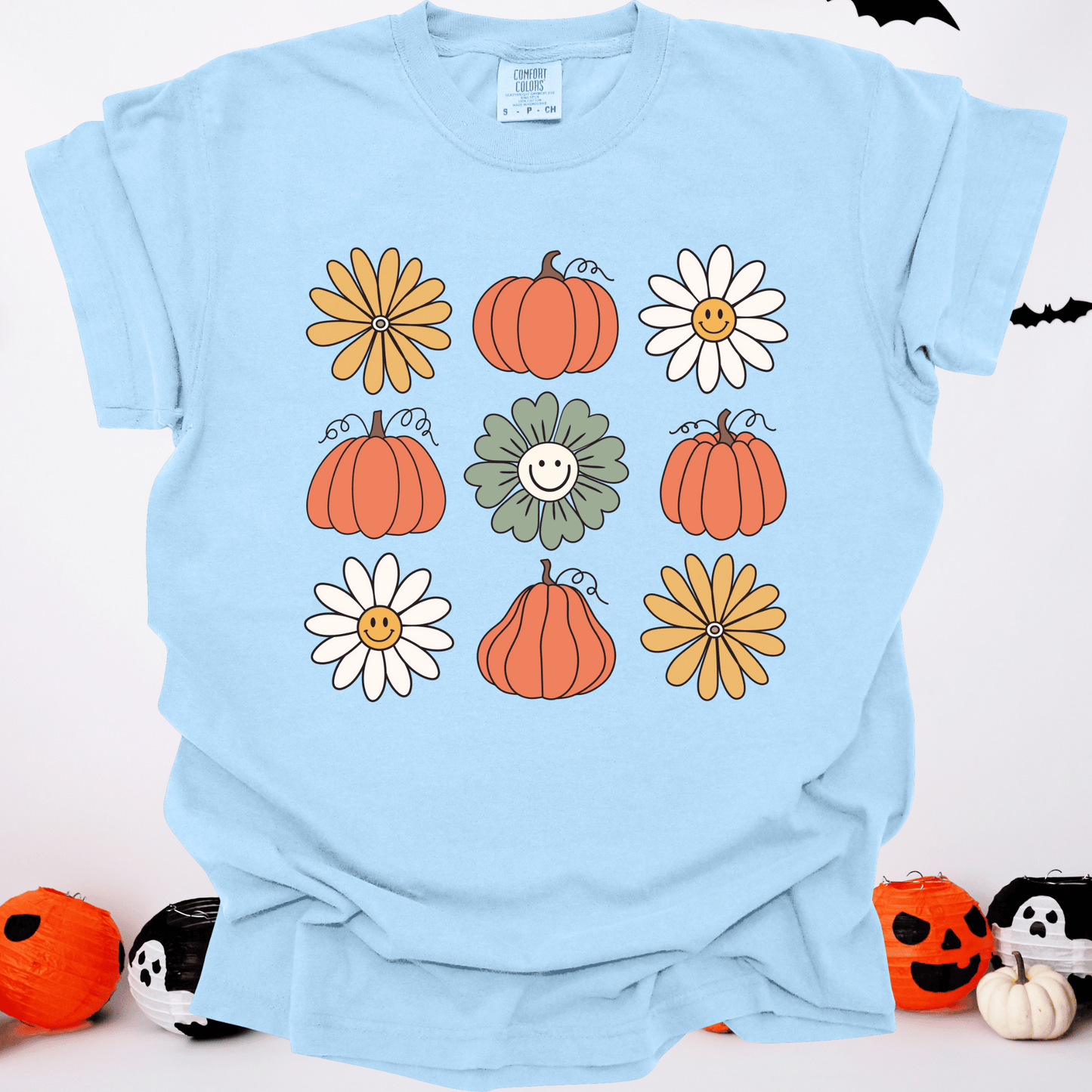 Pumpkins & Flowers | Comfort Colors Tee