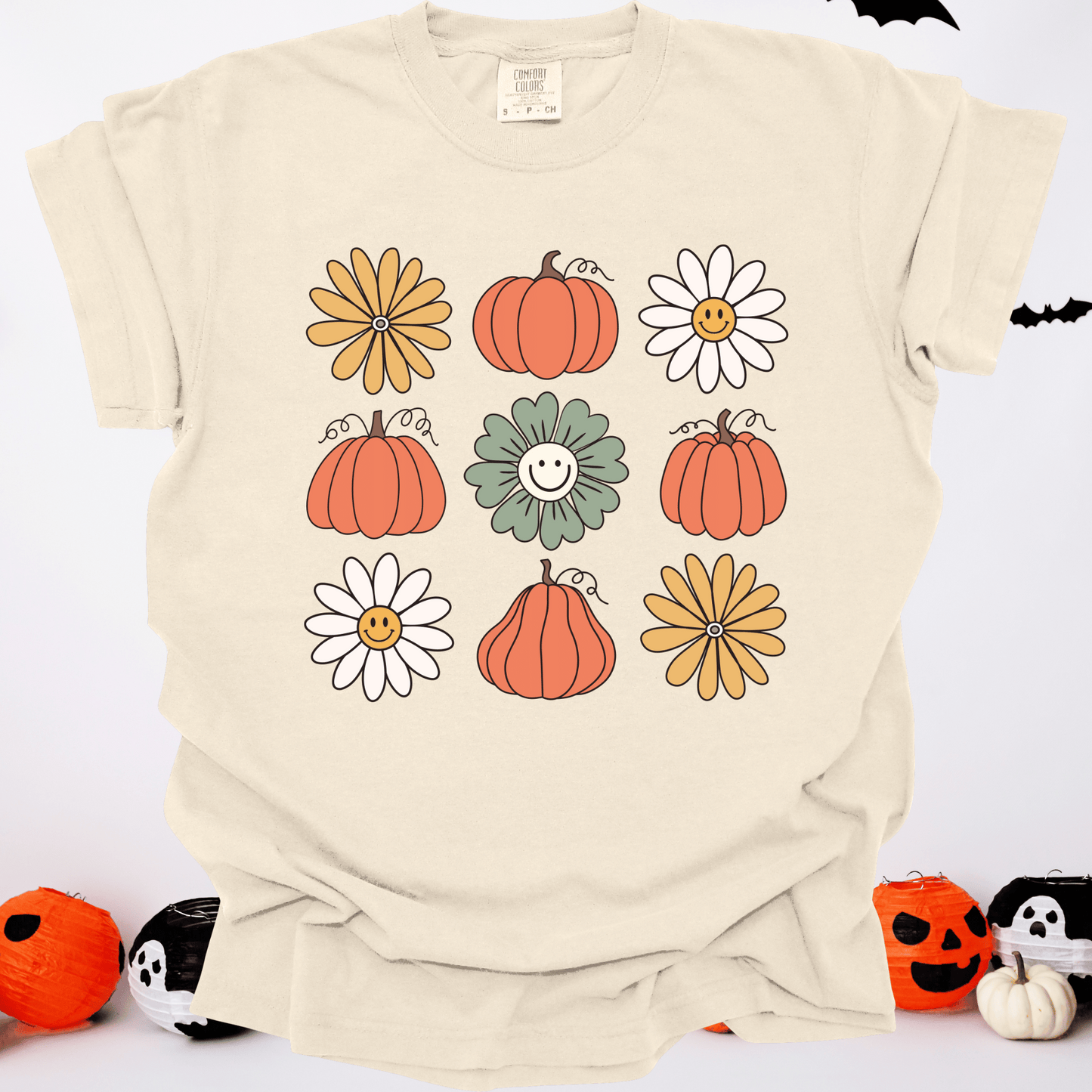 Pumpkins & Flowers | Comfort Colors Tee