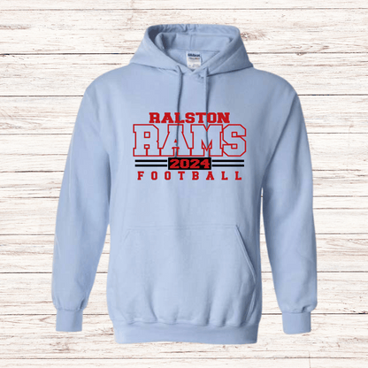 Ralston Rams Football - Adult Unisex Hoodie