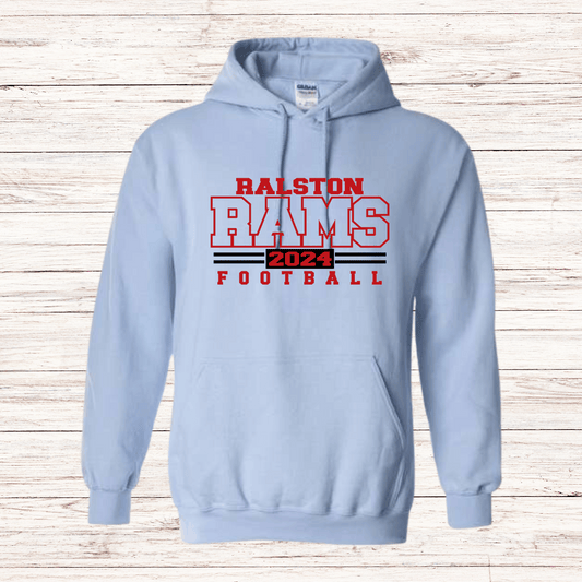 Ralston Rams Football - Adult Unisex Hoodie