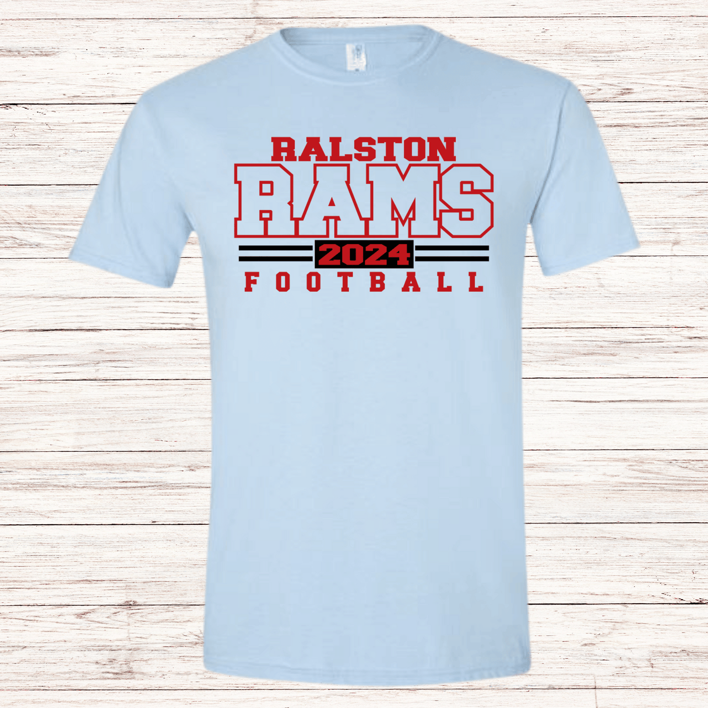 Ralston Rams Football - Adult Unisex Cotton T-Shirt