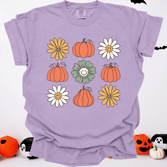 Pumpkins & Flowers | Comfort Colors Tee