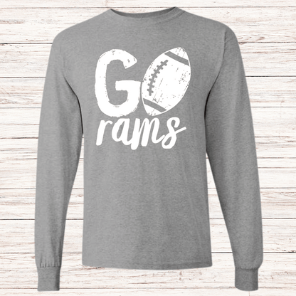 Ralston Rams Football - Adult Unisex Cotton Long Sleeve T-Shirt