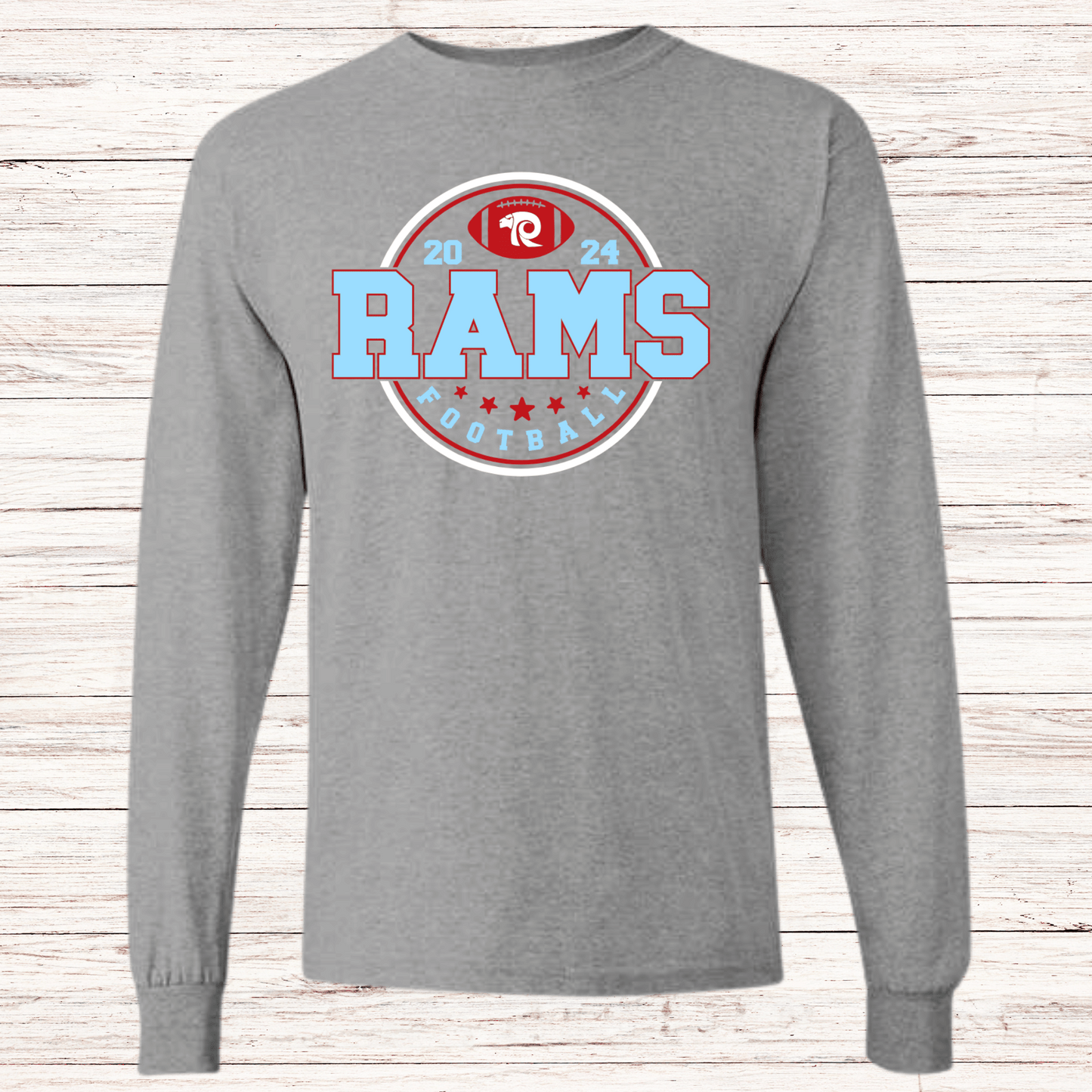 Ralston Rams Football - Adult Unisex Cotton Long Sleeve T-Shirt