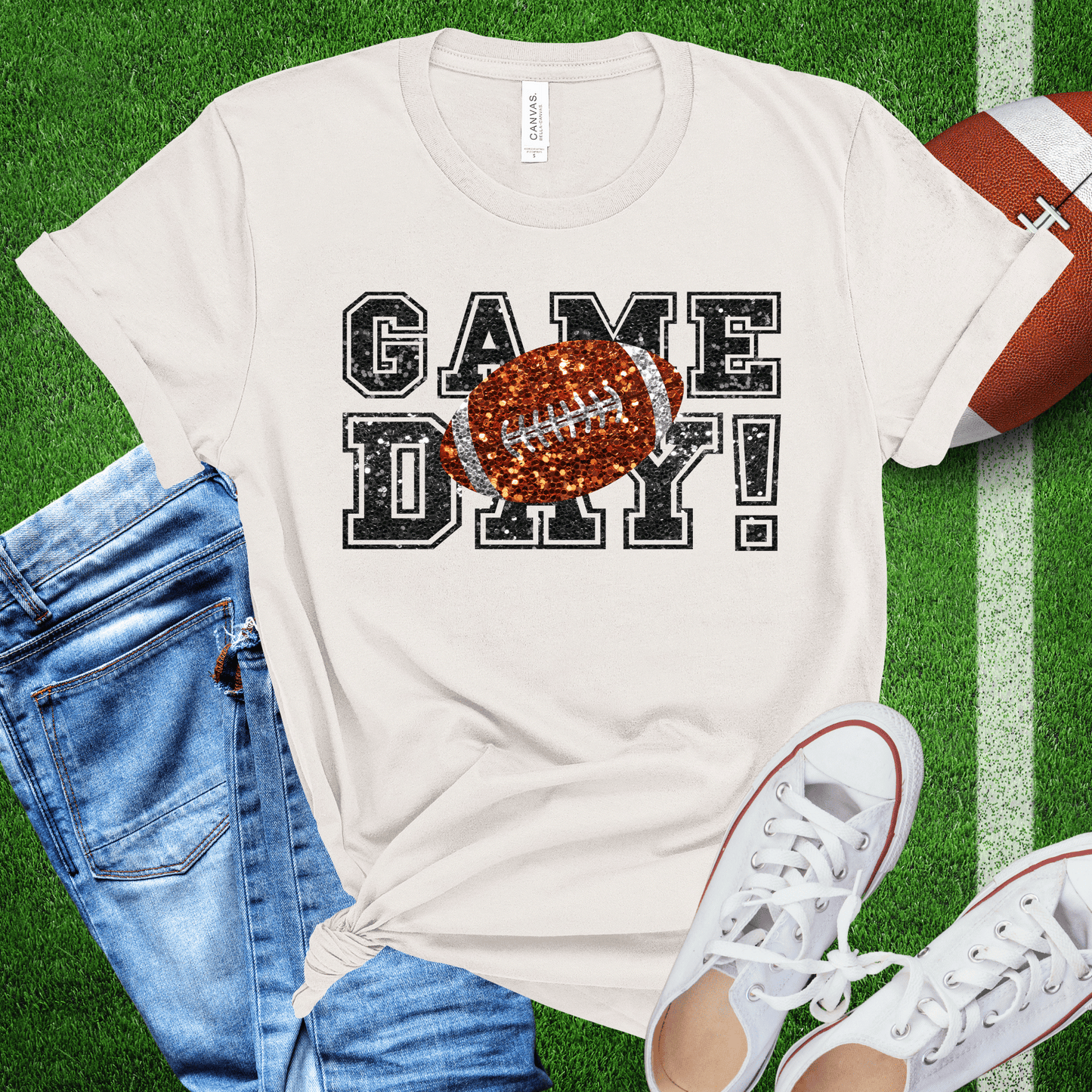 Game Day Faux Glitter