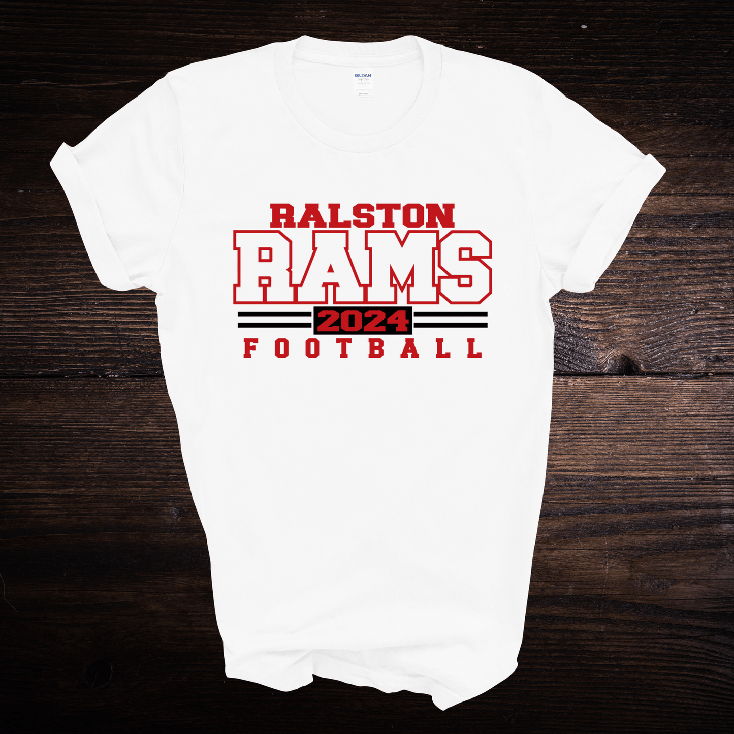 Ralston Rams Football - Adult Unisex Cotton T-Shirt